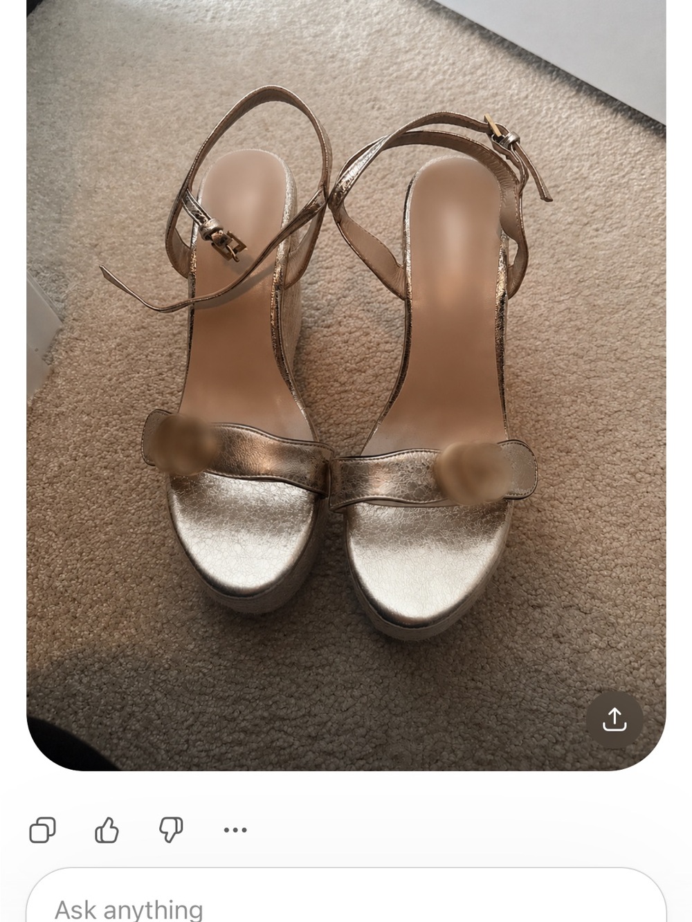 Luxury Metallic Gold Ankle-Strap Platform Sandals - Women
